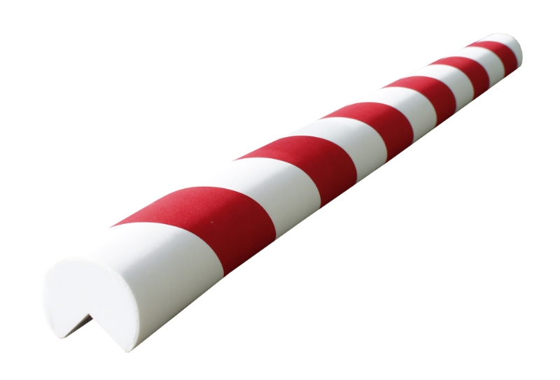PROTECTOR ESPUMA ANGULO 90º REDOND 750X40mm ROJO/BLANCO PU4025RB