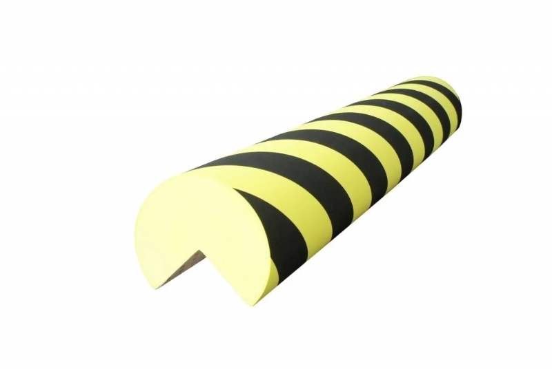 PROTECTOR ESPUMA ANGULO 90º REDOND 750X40mm AMARILLO/NEGR PU4025NJ