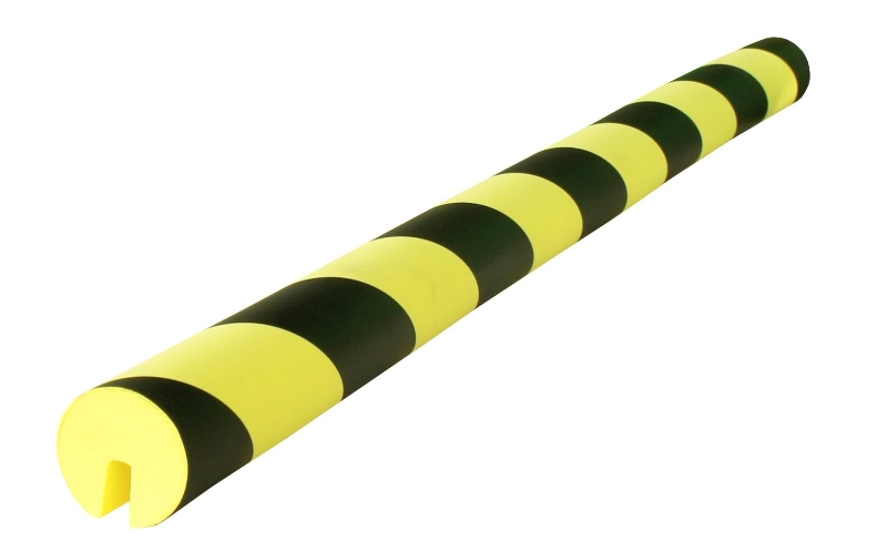 PROTECTOR ESPUMA P/VIGAS IPN 750X40mm (Ø20X8) NEGRO AMARILLO PU208NJ