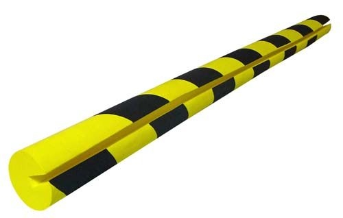 PROTECTOR ESPUMA P/VIGAS IPN 750X40mm (Ø20X8) NEGRO AMARILLO PU208NJ