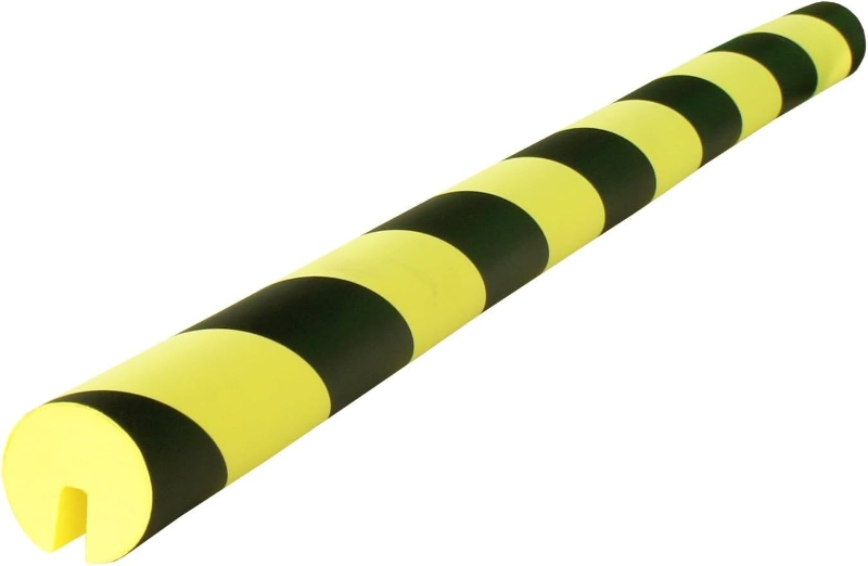 PROTECTOR ESPUMA P/VIGAS IPN 1000X100mm (Ø40X7.5) NEGRO/AMARILLO PU502