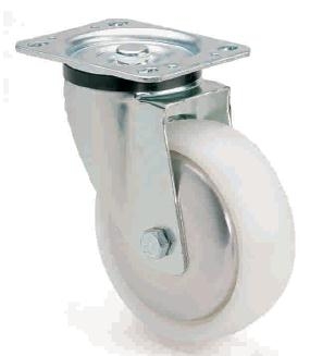 ARSA 9876321 RUEDA Ø100x40mm GIRAT PLATINA NYLON BUJE LISO