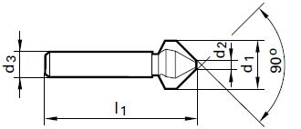 NR 476 10.40 AVELLANADOR CONICO 90º DIN335C 3C HSS