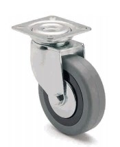 ARSA 33231 RUEDA Ø50mm GIRAT PLATINA GOMA GRIS