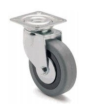 ARSA 33234 RUEDA Ø80mm GIRAT PLATINA GOMA GRIS
