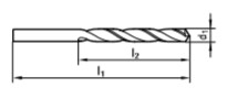 NR 5519 Ø06.80 BROCA CIL TIP.GU DIN-338