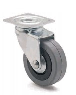 ARSA 22634 RUEDA Ø60mm GIRAT PLATINA GOMA GRIS