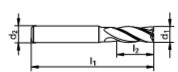 5535 Ø8x19/63mm FRESA FRONTAL 4C S/C MD INTEGRAL DIN-6527 L