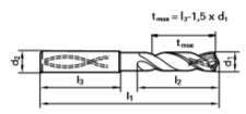 NR 5611 Ø07.00 BROCA VHM DIN-6537 L