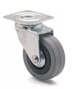 ARSA 22631 RUEDA Ø30mm GIRAT PLATINA GOMA GRIS