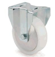 ARSA 9855211 RUEDA Ø65x30mm FIJA  PLATINA NYLON BUJE LISO