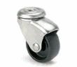 ARSA 2495 RUEDA Ø40mm GIRAT PASADOR ARO PLASTICO BLANCO