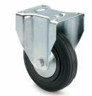 ARSA 55113 RUEDA Ø100x30mm FIJA GOMA NEGRA BUJE LISO