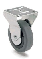 ARSA 33734 RUEDA Ø80mm FIJA GOMA GRIS