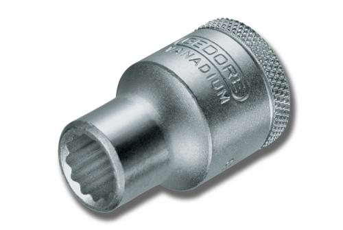 D19  22 LLAVE VASO 1/2" 22mm 12 CANTOS