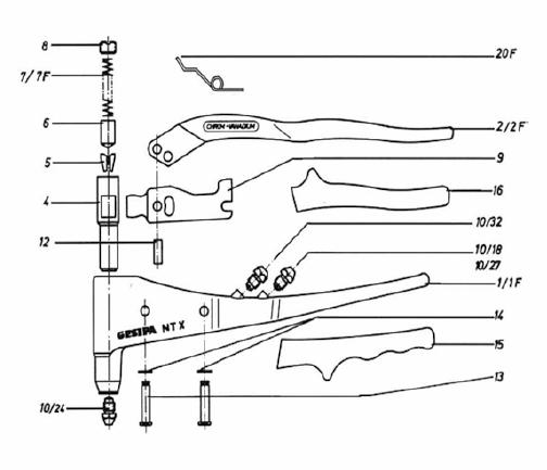 GESIPA NTX RECAMBIO MUELLE