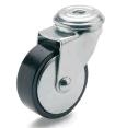 ARSA 22624 RUEDA Ø60mm GIRAT PASADOR NYLON NEGRO