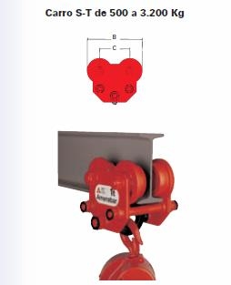 CARRO TRANSLACION MANUAL S.T. 500-KG P/VIGAS T12005