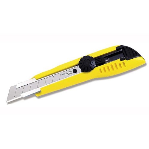 CUTTER LC-501 MANGO INOX + ABS CUCHILLA 18mm BLOQUEO C/RUEDA