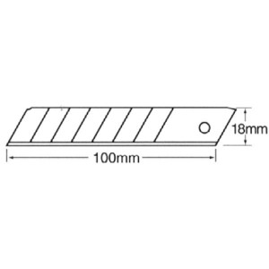 Lames pour cutter OLFA LB-Sol, Flexible non sécable, 18 mm