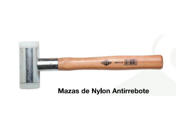 MARTILLO NYLON ANTIRREBOTE MAZA Ø50mm