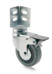 ARSA 2882 RUEDA Ø60mm CANTONERA FRENO GOMA GRIS