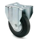 ARSA 66019 RUEDA Ø200x50mm FIJA GOMA NEGRA BUJE LISO