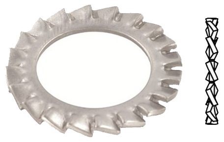 ARANDELA DENTADA DIN-6798A INOX A2-AISI 304 Ø20mm