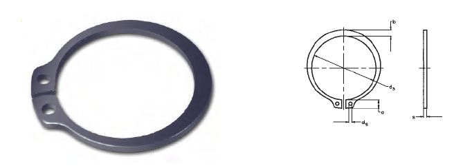 ANILLO ELASTICO SEEGER DIN-471-E INOX A-420 Ø30mm