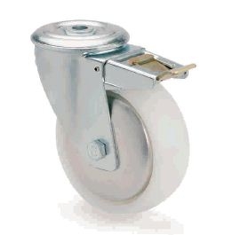 ARSA 9855234 RUEDA Ø125x45mm GIRAT PLAT. PASADOR FRENO NYLON BUJE LISO