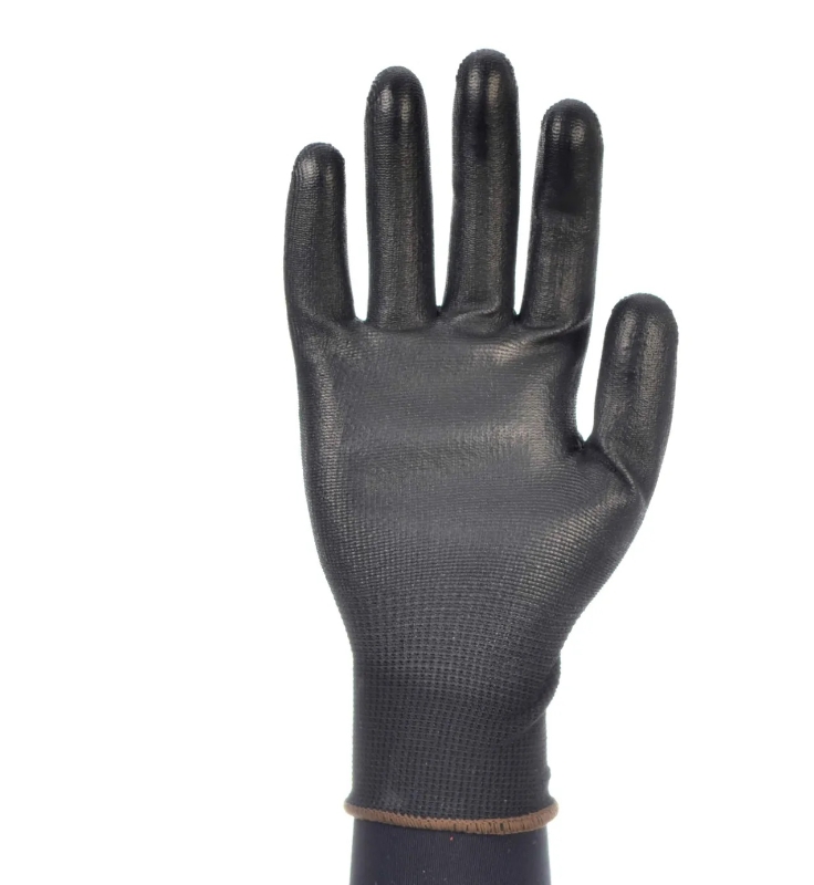 GUANTE POL. REC. PU NEGRO (T-6) (500 NG2P URETAN)