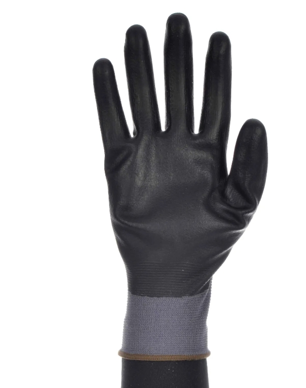 GUANTE NYLON GRIS REC. NITRILO COMPLETO T-6 (760COOL)