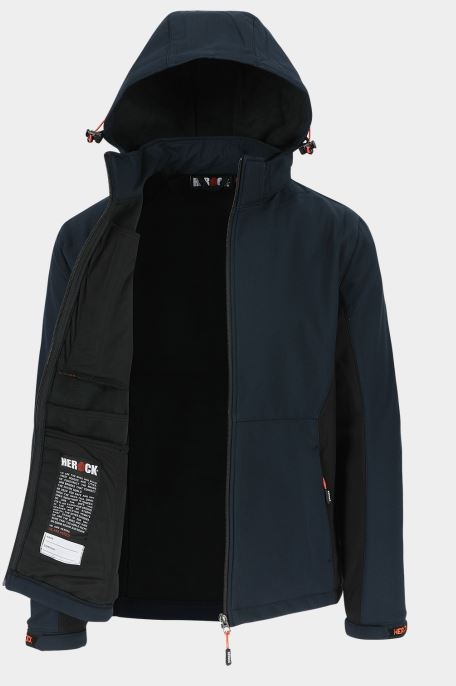 CHAQUETA SOFTSHELL MARINO/NEGRO T-3XL (TRYSTAN)