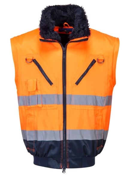 CAZADORA PILOT 3 en 1 AV NARANJA/MARINO T-S (PJ50)