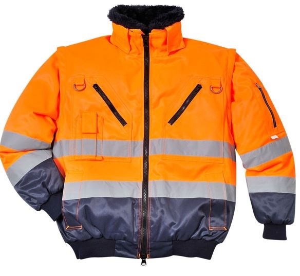 CAZADORA PILOT 3 en 1 AV NARANJA/MARINO T-M (PJ50)
