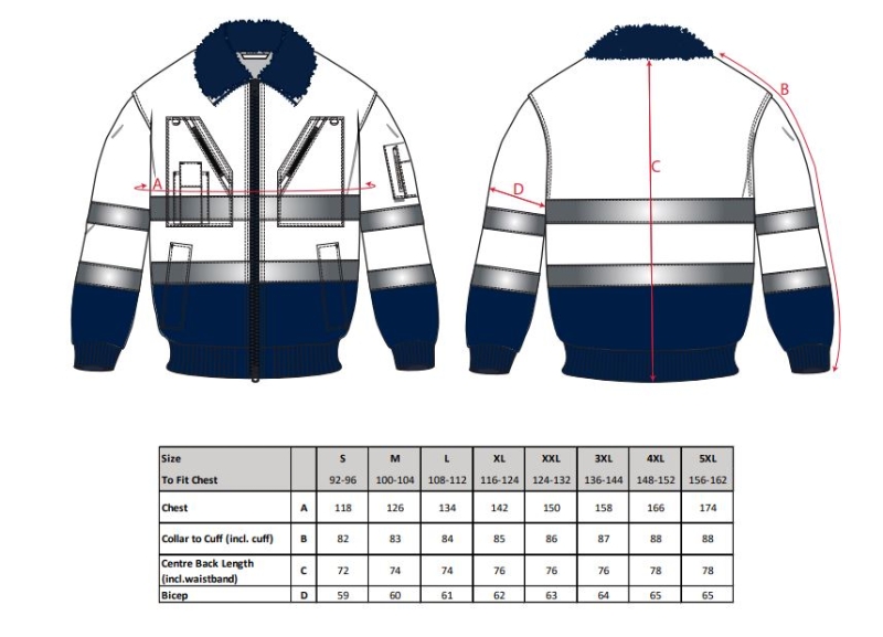 CAZADORA PILOT 3 en 1 AV NARANJA/MARINO T-XXL (PJ50)