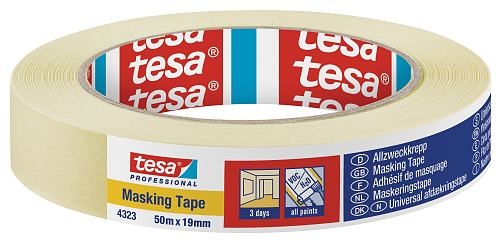 CINTA PAPEL KREPP PINTOR TESA 4323 50mt X 19mm -ROLLO-