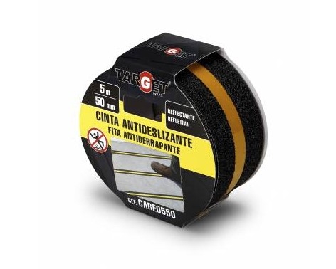 CINTA ANTIDESLIZANTE ADH. 50mm X 5mt REFLECT. (TIPO SAFETY WALK)