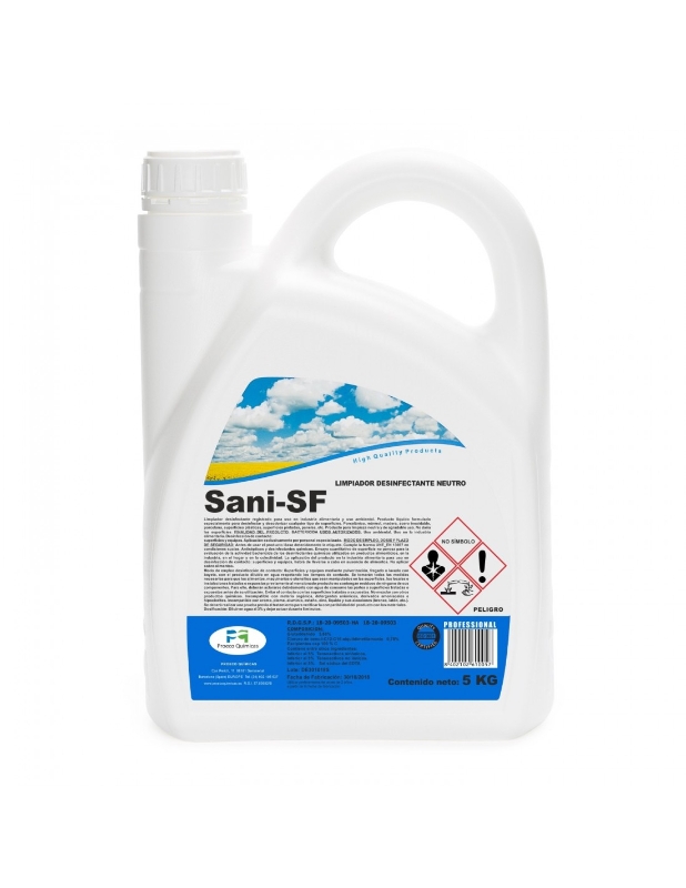 LIMPIADOR DESINFECTANTE NEUTRO SANI-SF 5lt