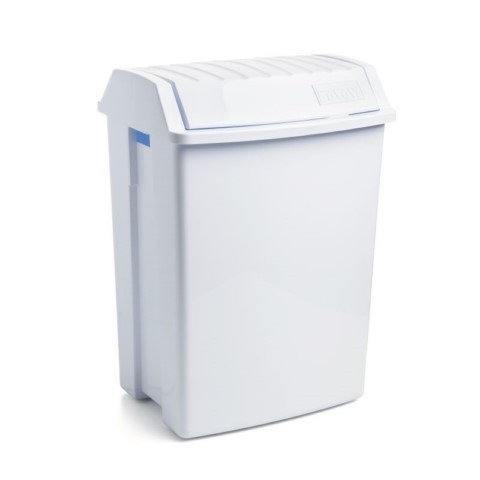 PAPELERA RESIDUOS BASCULANTE 49LT BLANCO