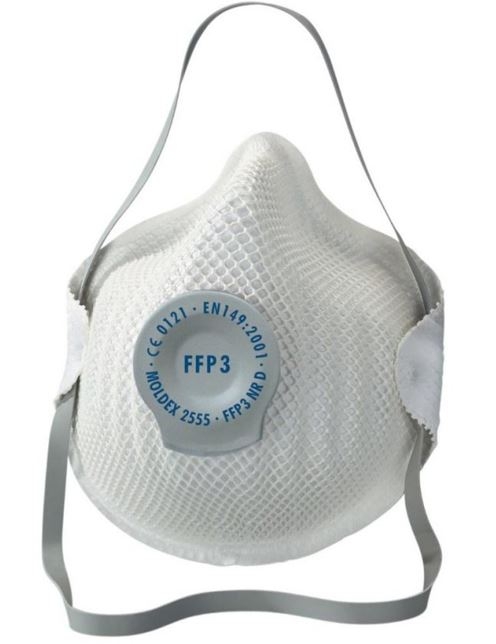MOLDEX CAJA 20 UDES MASCARILLAS DESECHABLE 2555 FFP3 C/VALVULA*