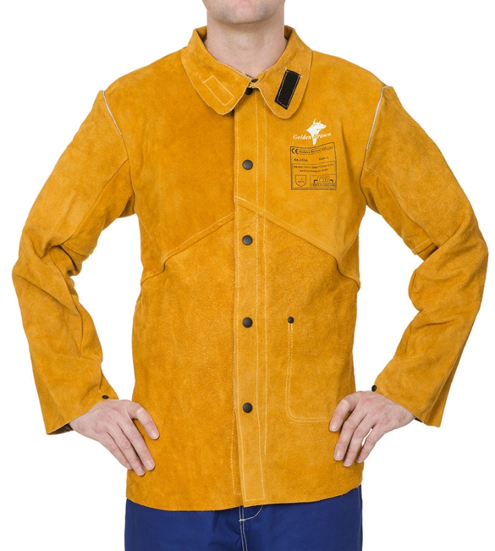 CHAQUETA SOLDADOR CUERO/ALG.IGNIFUGO T-XL(44-2530P)