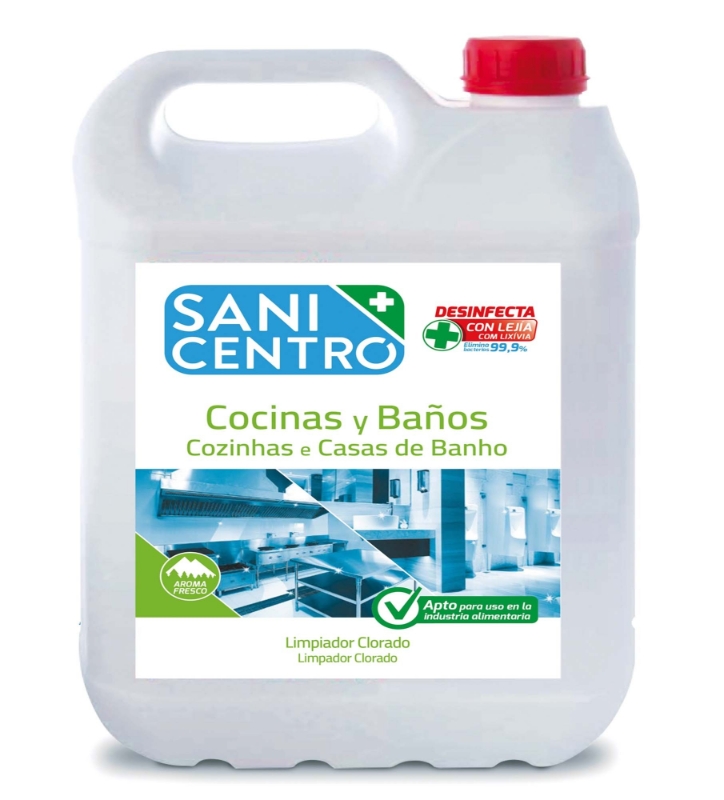 LIMPIADOR DESINFECC MULTI. 5lt SANICENTRO COC/BAÑO ARV1190