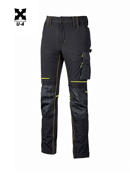 PANTALON ATOM BC NEGRO/AMARILLO T-S - 3XL