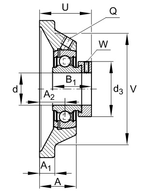 PCJ 40 N  //  ROD.AUTOALINEABLE Y SOPORTE POPULAR