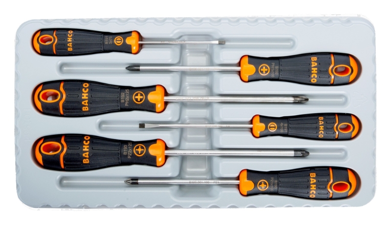 JUEGO DESTORNILLADORES BAHCOFIT 6 PIEZAS