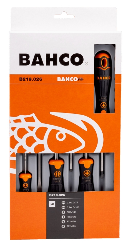 JUEGO DESTORNILLADORES BAHCOFIT 6 PIEZAS