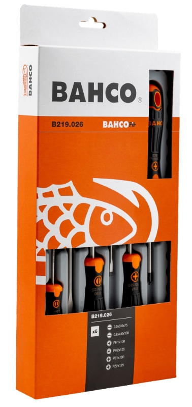 JUEGO DESTORNILLADORES BAHCOFIT 6 PIEZAS