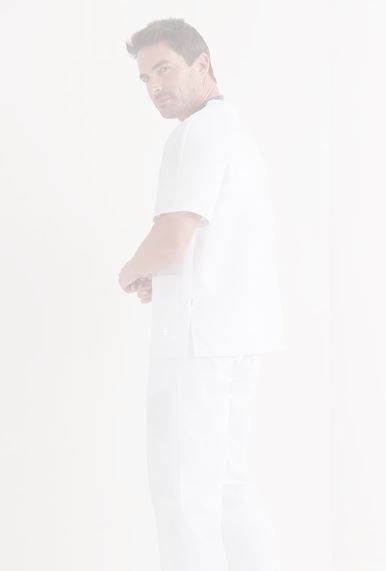 CASACA PIJAMA BLANCO C/PICO M/C T-XL(455