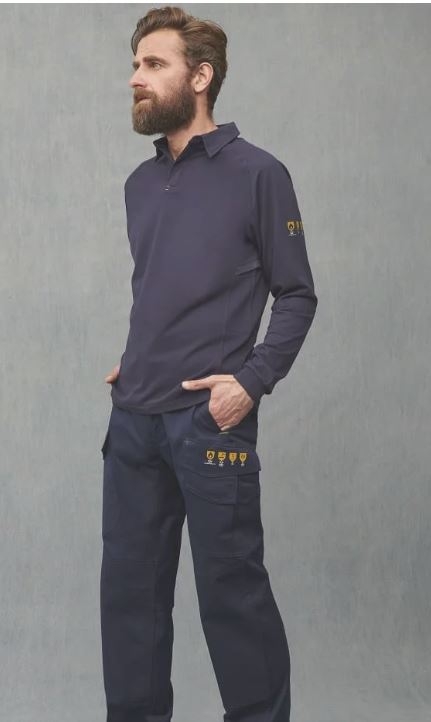 POLO IGNIF+ANTIEST.MARINO PERMANENTE M/L